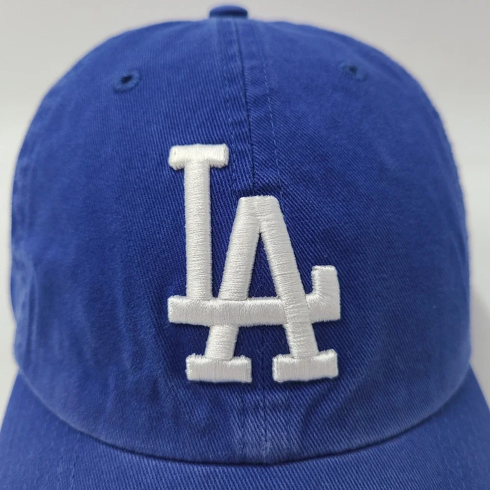 Los‎ Angeles Dodgers Hat Strapback 47 Brand Clean Up Blue White MLB Baseball Men